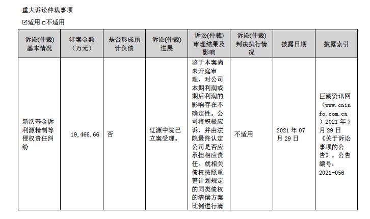 利源精制重组动态更新