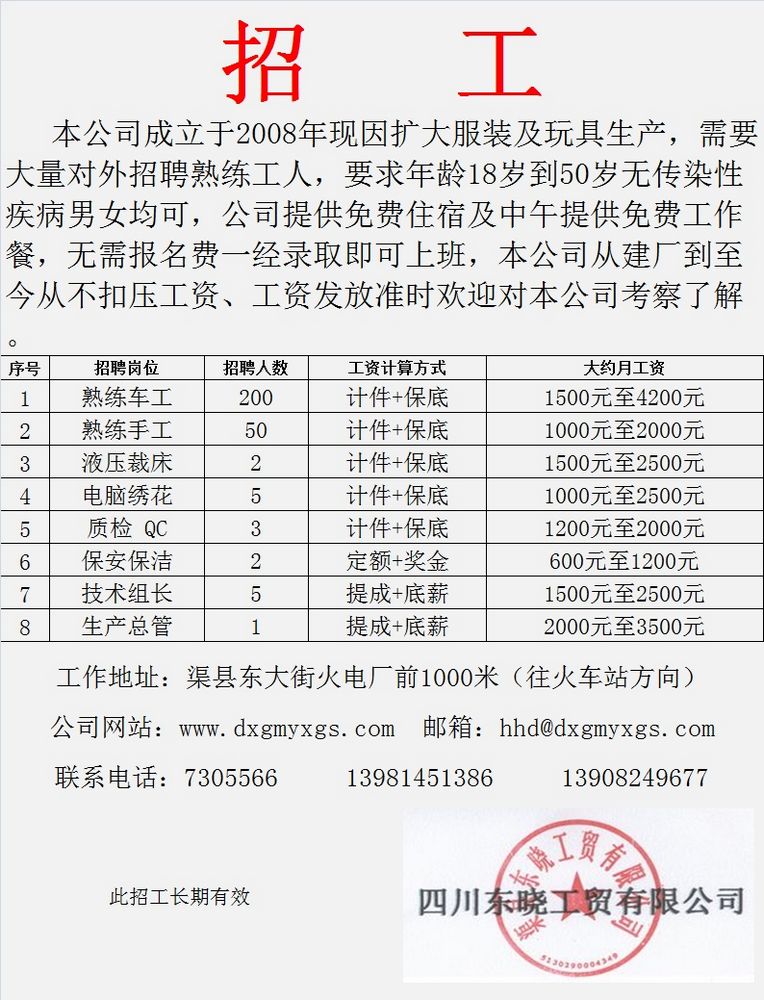 最新发布：交河地区招聘信息汇总